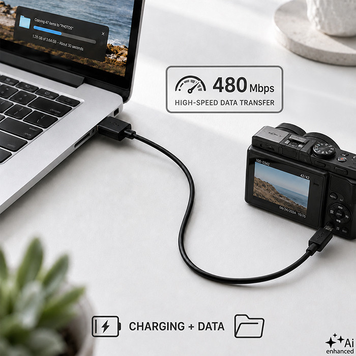 Qoltec USB-Kabel 50494 | 0.25m