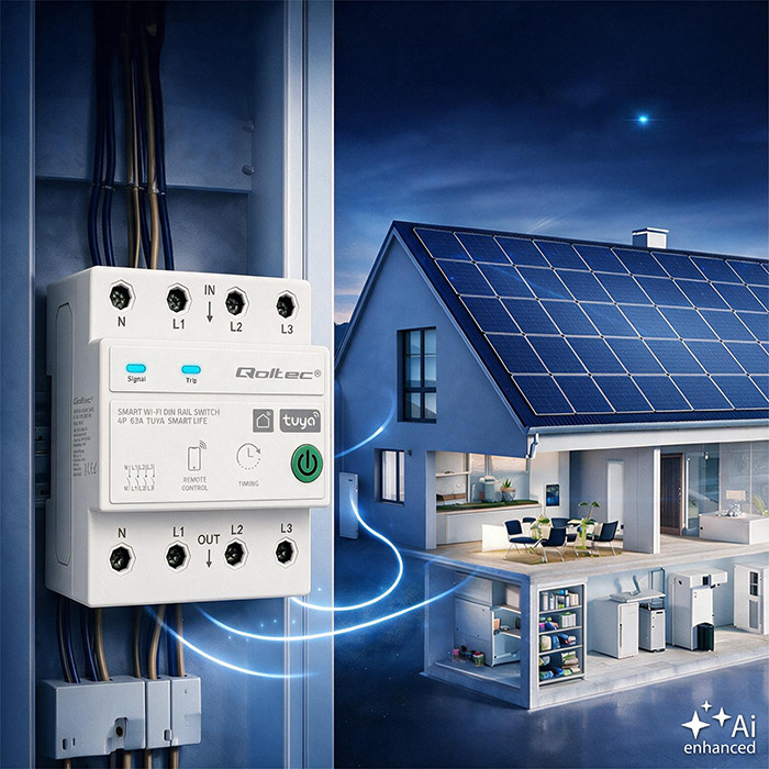 Qoltec Strommessgerät 50976 | 63A | 4P