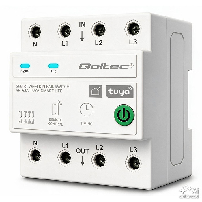 Qoltec Strommessgerät 50976 | 63A | 4P