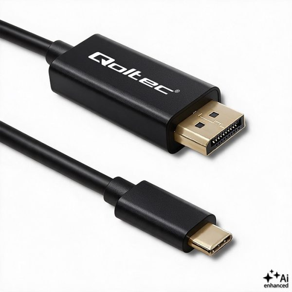 Qoltec USB-C-Kabel 50412 | 1m | 5K