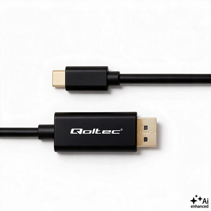 Qoltec USB-C-Kabel 50412 | 1m | 5K