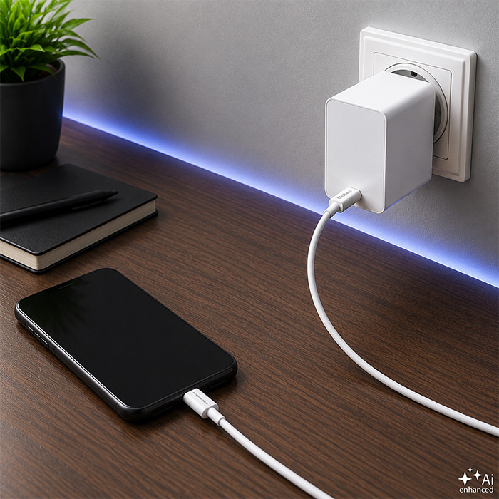Qoltec USB-C-Kabel 52360 | 60W | 1.5m | Weiß