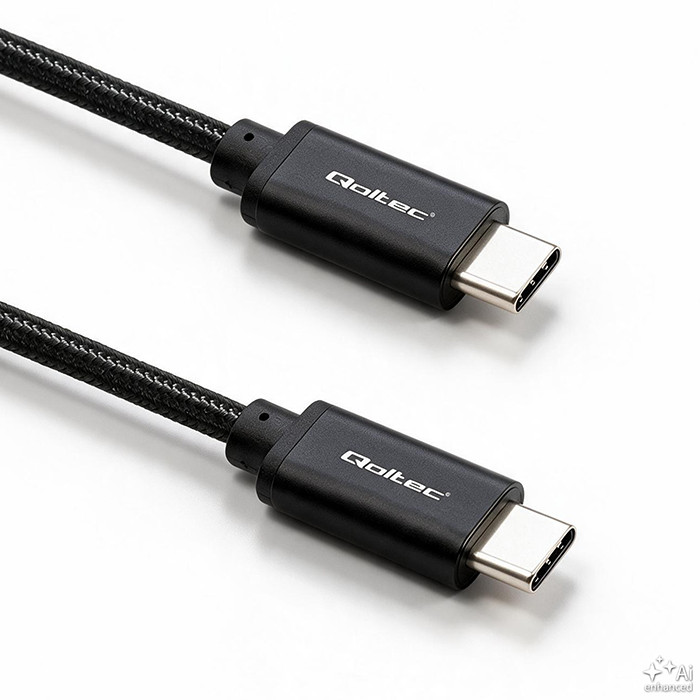 Qoltec USB-C-Kabel 52361 | 240W | 1m | Schwarz