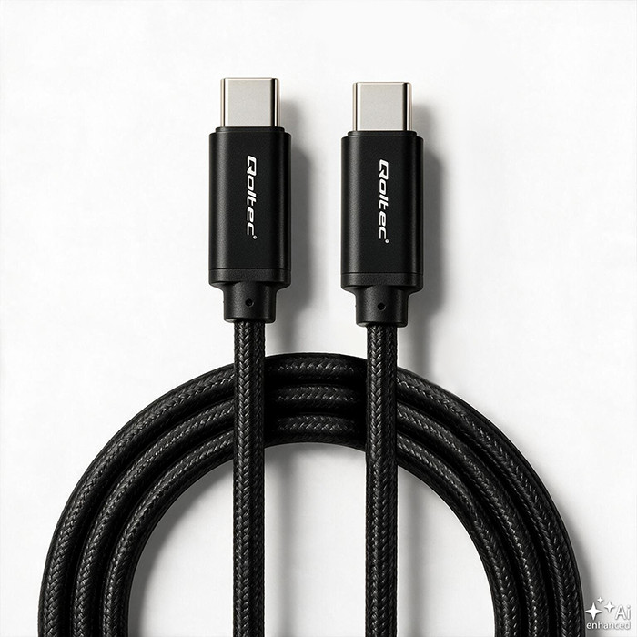 Qoltec USB-C-Kabel 52361 | 240W | 1m | Schwarz