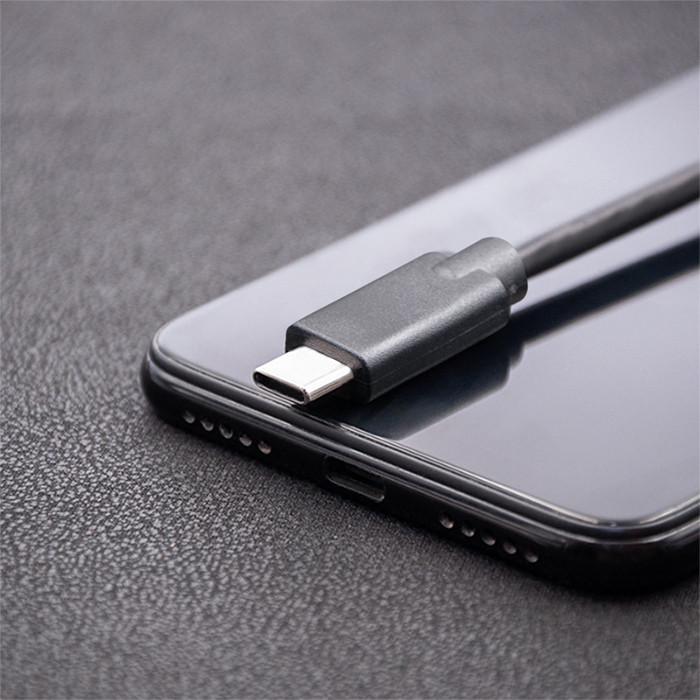 Qoltec USB-C-Kabel 52345 | 2m | Schwarz