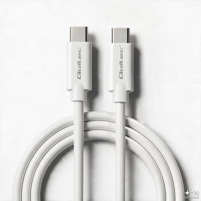 Qoltec USB-C-Kabel 52346 | 2m | Weiß