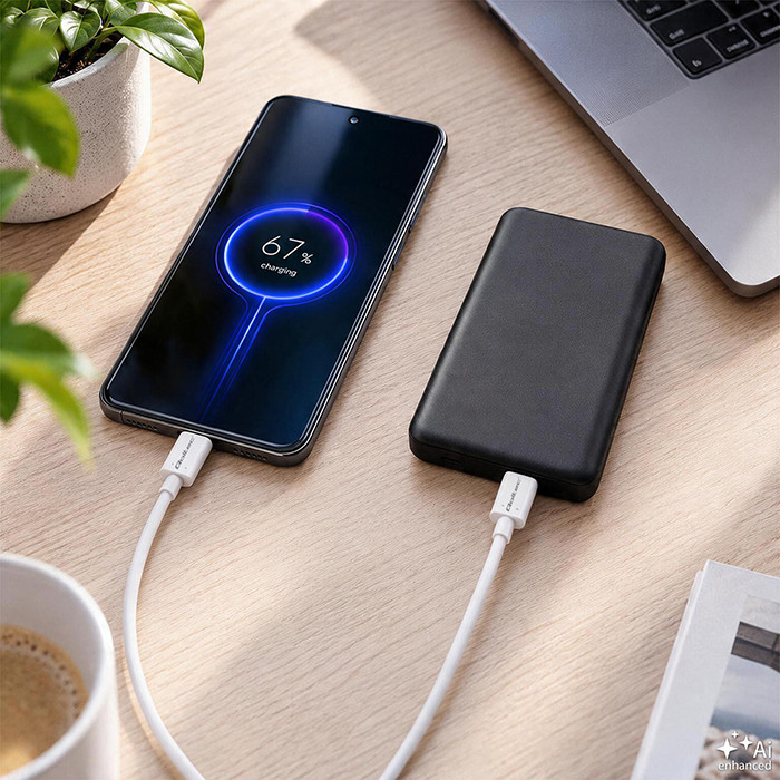 Qoltec USB-C-Kabel 52346 | 2m | Weiß