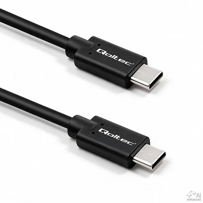 Qoltec USB-C-Kabel 52347 | 2.5m | Schwarz