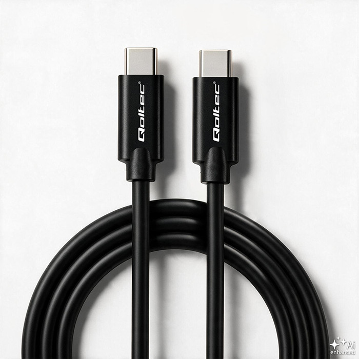 Qoltec USB-C-Kabel 52347 | 2.5m | Schwarz