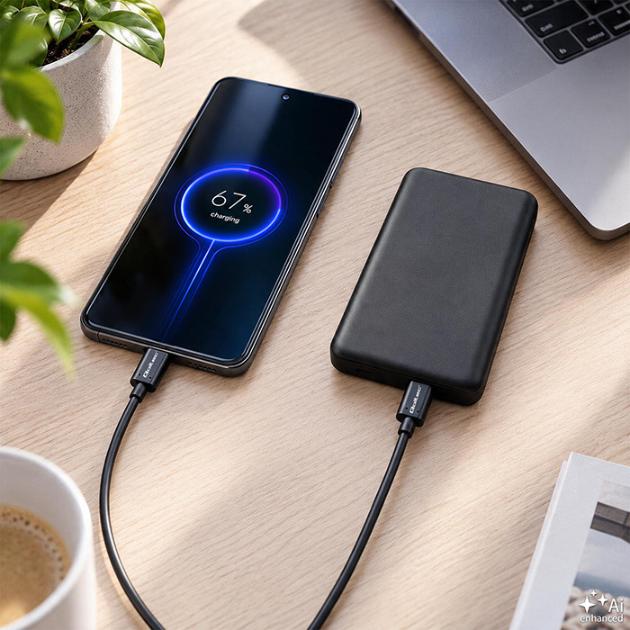 Qoltec USB-C-Kabel 52353 | 3m | Schwarz