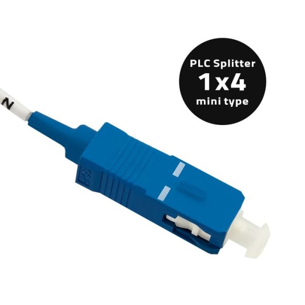 Qoltec PLC-Splitter 1x4 | SC/PC - SC/PC | G.657A | Singlemode | 0.9mm