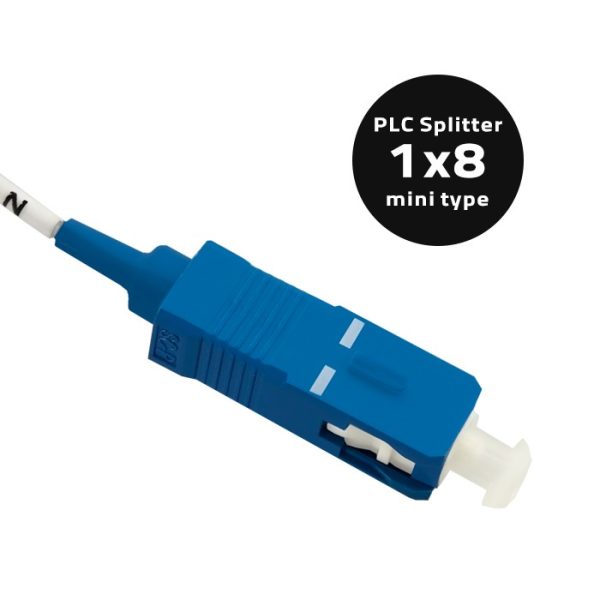 Qoltec PLC-Splitter 1x8 | SC/PC - SC/PC | G.657A | Singlemode | 0.9mm