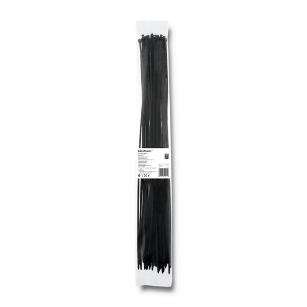 Qoltec Kabelbinder 52214 | 500mm | 4.8*500mm | 50 Stück. | Schwarz