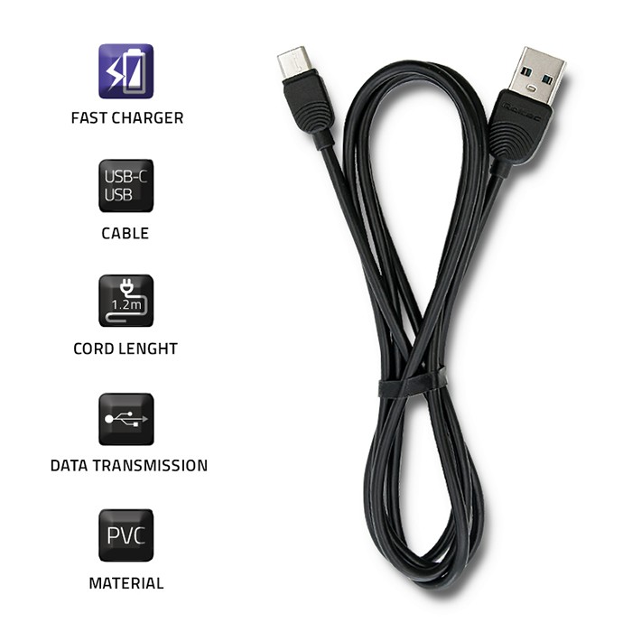 Qoltec USB-C-Kabel 50391 | 2.0 A | 1.2 m | USB 2.0 A