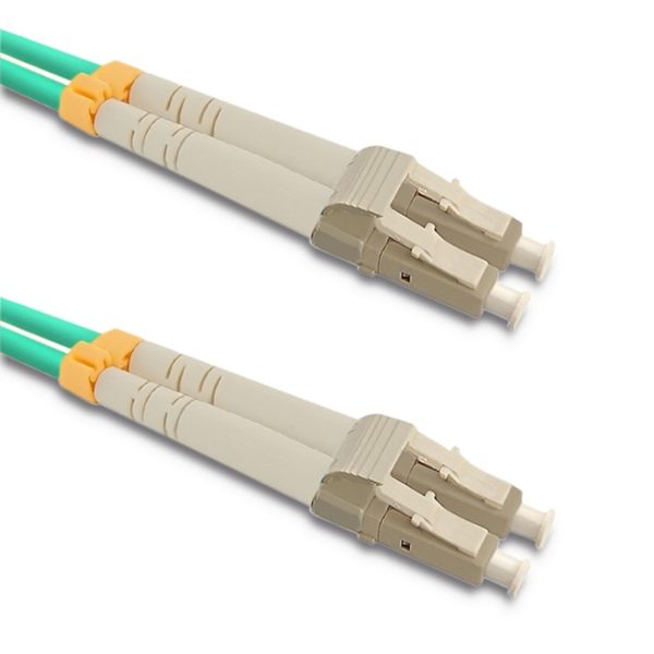 Qoltec Glasfaser-Patchkabel LC/UPC - LC/UPC | Multimode | 50/125 | OM3 | Duplex | 1m