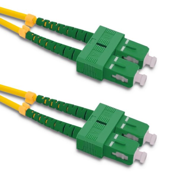 Qoltec Patchkabel Glasfaser SC/APC - SC/APC | Singlemode | 9/125 | G652D | Duplex | 1m