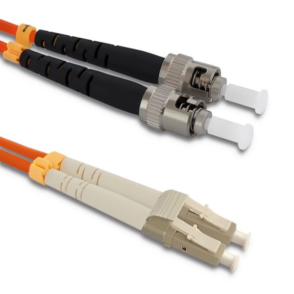 Qoltec Patchkabel Glasfaser LC/UPC - ST/UPC | Multimode | 50/125 | OM2 | Duplex | 2m