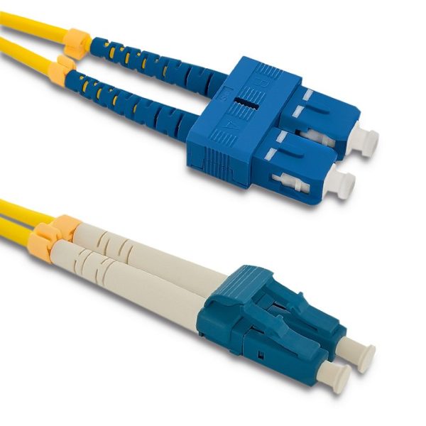 Qoltec Patchkabel Glasfaser SC/UPC - LC/UPC | Singlemode | 9/125 | G652D | Duplex | 3m