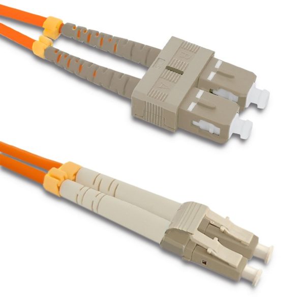 Qoltec Patchkabel Glasfaser SC/UPC - LC/UPC | Multimode | 50/125 | OM2 | Duplex | 5m