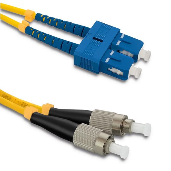 Qoltec Patchkabel Glasfaser SC/UPC - FC/UPC | Singlemode | 9/125 | G652D | Duplex | 2m