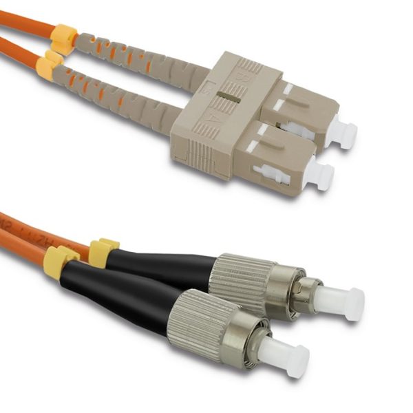 Qoltec Patchkabel Glasfaser SC/UPC - FC/UPC | Multimode | 50/125 | OM2 | Duplex | 5m