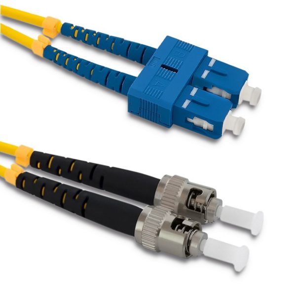 Qoltec Patchkabel Glasfaser SC/UPC - ST/UPC | Singlemode | 9/125 | G652D | Duplex | 5m
