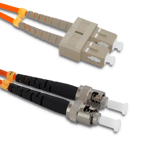 Qoltec Patchkabel Glasfaser SC/UPC - ST/UPC | Multimode | 50/125 | OM2 | Duplex | 2m