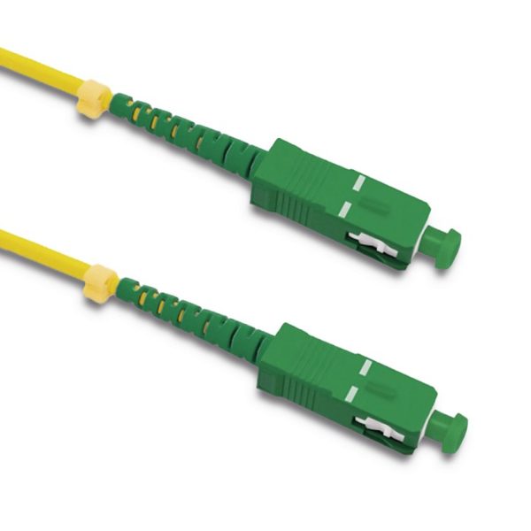 Qoltec Patchkabel Glasfaser SC/APC - SC/APC | Singlemode | 9/125 | G652D | Simplex | 0.5m