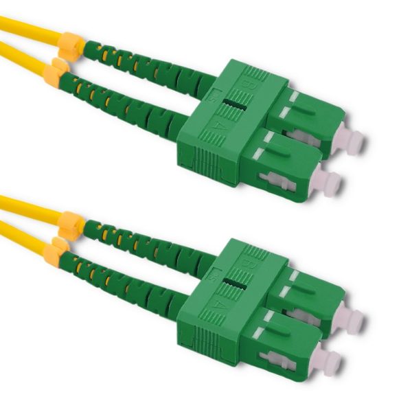 Qoltec Patchkabel Glasfaser SC/APC - SC/APC | Singlemode | 9/125 | G652D | Duplex | 1.5m
