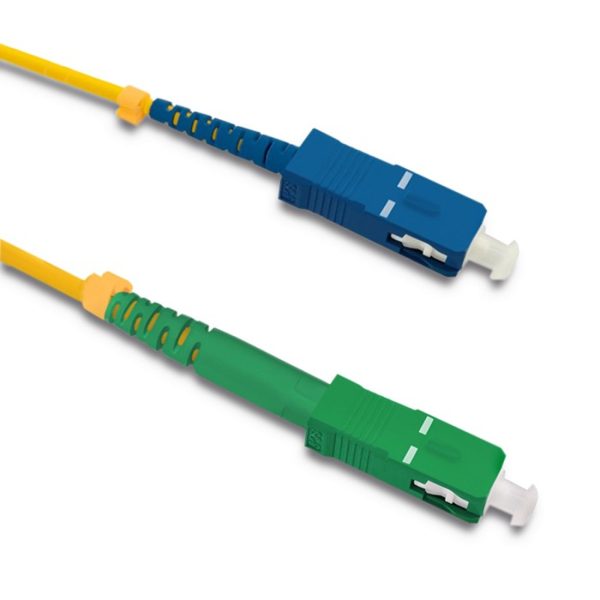 Qoltec Patchkabel Glasfaser SC/APC - SC/UPC | Singlemode | 9/125 | G652D | Simplex | 10m