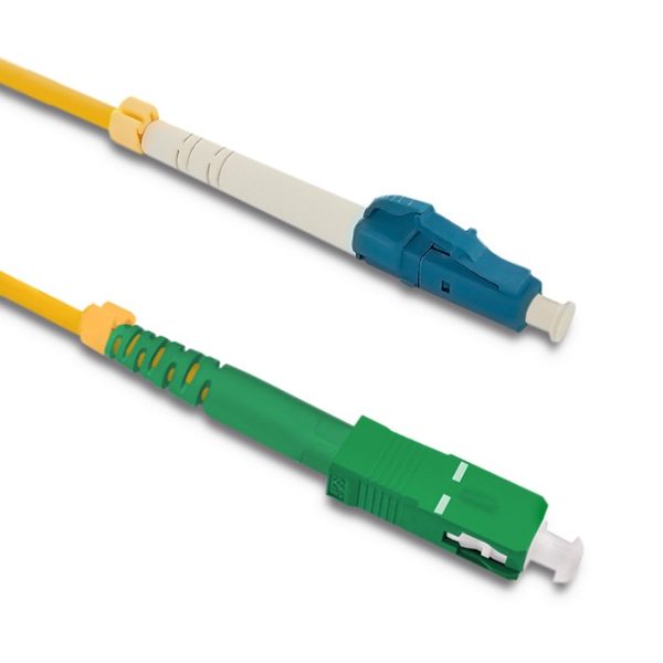 Patchkabel Glasfaser LC/UPC - SC/APC | Singlemode | 9/125 | G652D | Simplex | 5m
