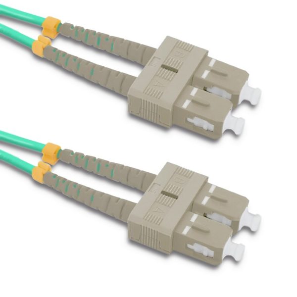 Qoltec Patchkabel Glasfaser SC/UPC - SC/UPC | Multimode | 50/125 | OM4 | Duplex | 1m