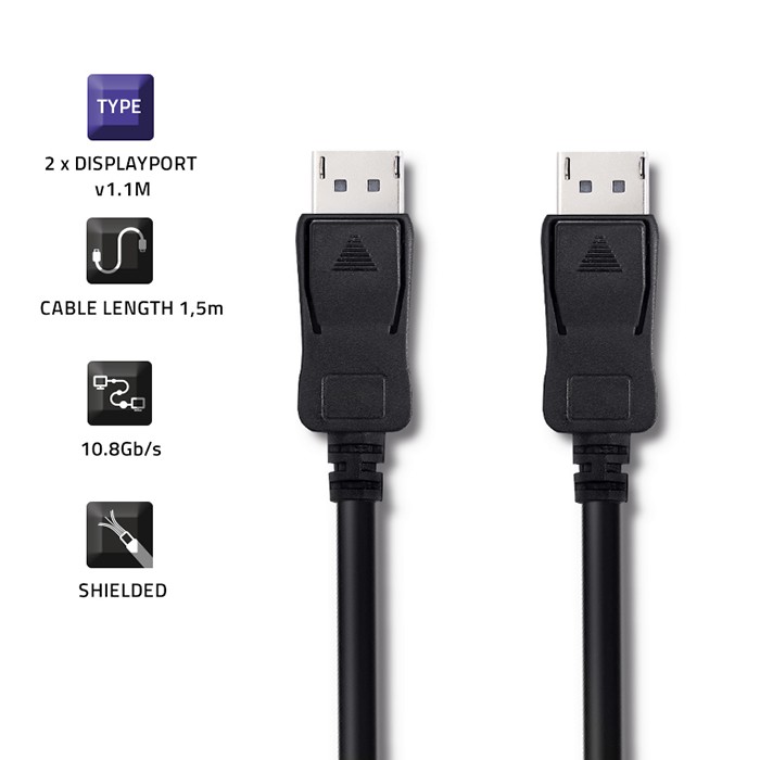 Qoltec DisplayPort-Kabel 50456 | 1.5m | 4K