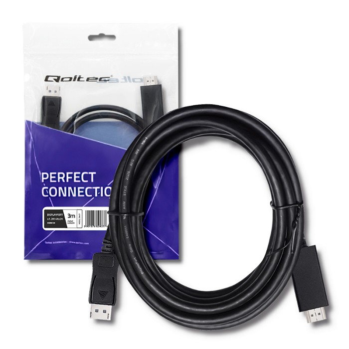 Qoltec HDMI-Adapter 50442 | 3m | 4K