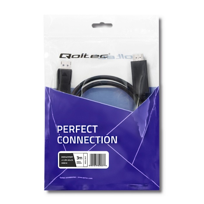 Qoltec HDMI-Adapter 50442 | 3m | 4K