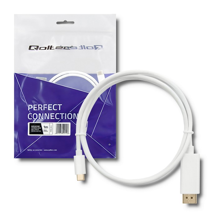 Qoltec USB-C-Kabel 50414 | 1m | 4K