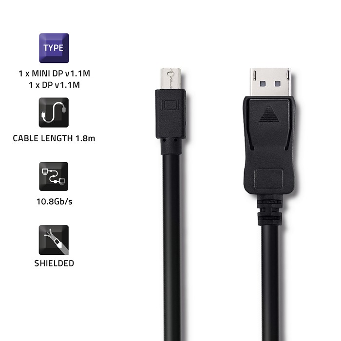 Qoltec DisplayPort-Kabel 50434 | 1.8m | 4K