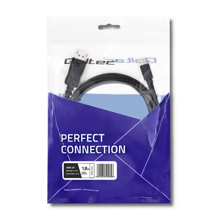 Qoltec DisplayPort-Kabel 50434 | 1.8m | 4K