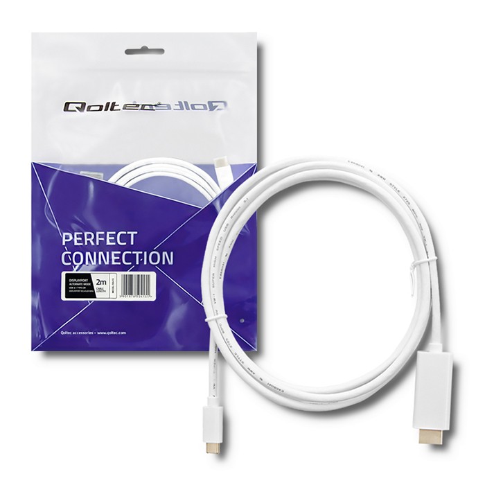 Qoltec USB-C-Kabel 50415 | 2m | 4K