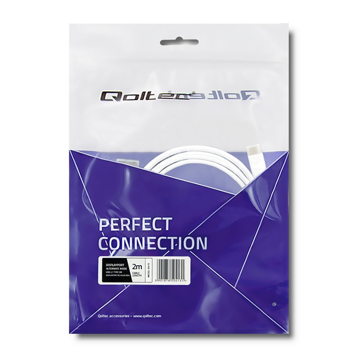 Qoltec USB-C-Kabel 50415 | 2m | 4K