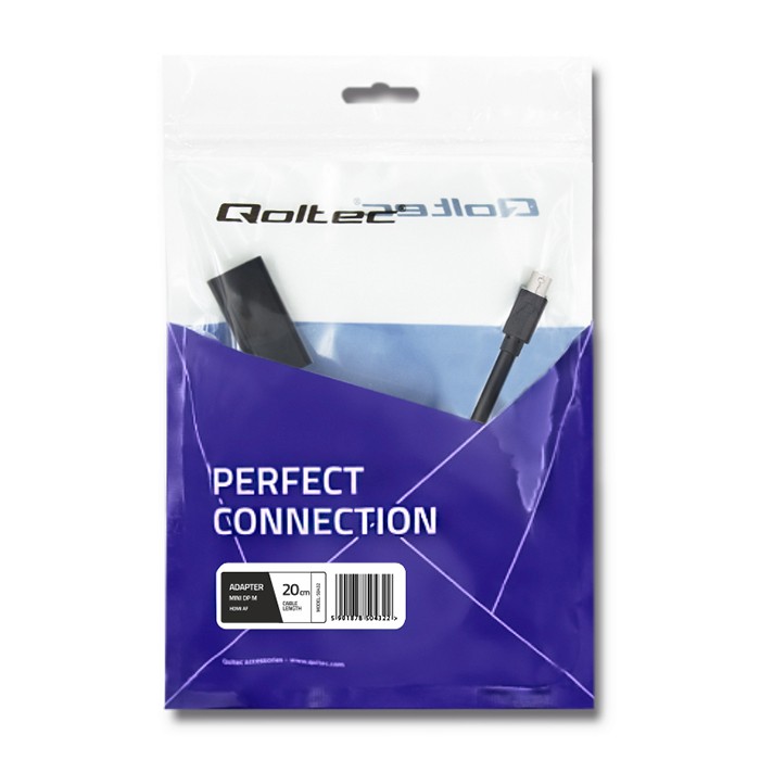 Qoltec HDMI-Adapter 50432 | 0.2m | 4K