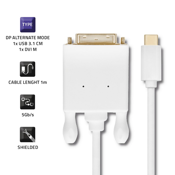 Qoltec USB-C-Kabel 50416 | 1m | 4K
