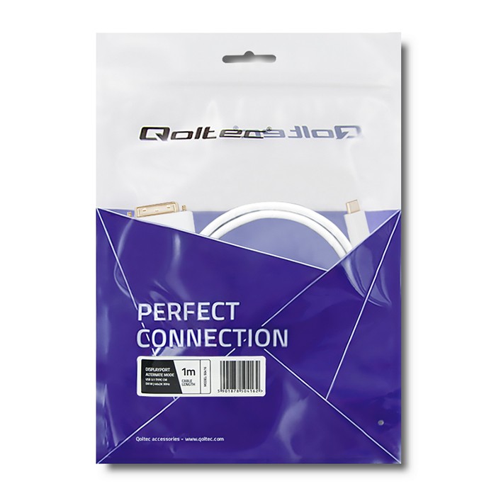 Qoltec USB-C-Kabel 50416 | 1m | 4K