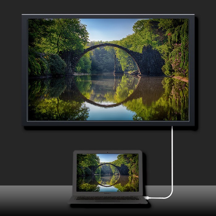 Qoltec USB-C-Kabel 50416 | 1m | 4K