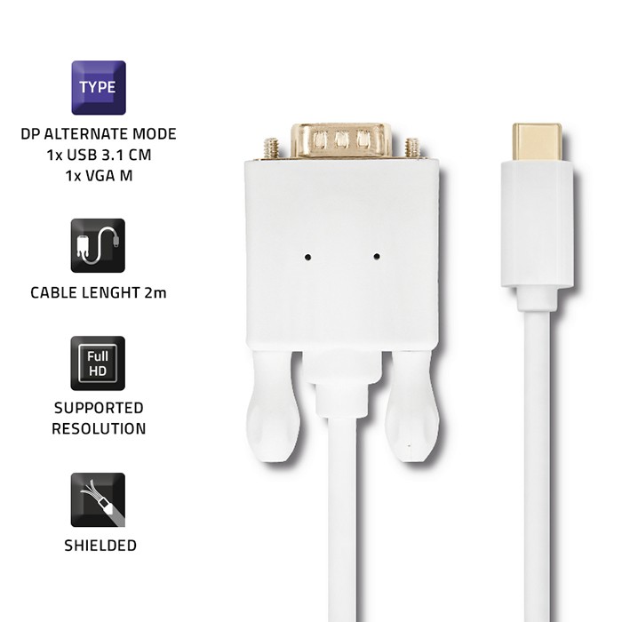 Qoltec USB-C-Kabel 50419 | 2m