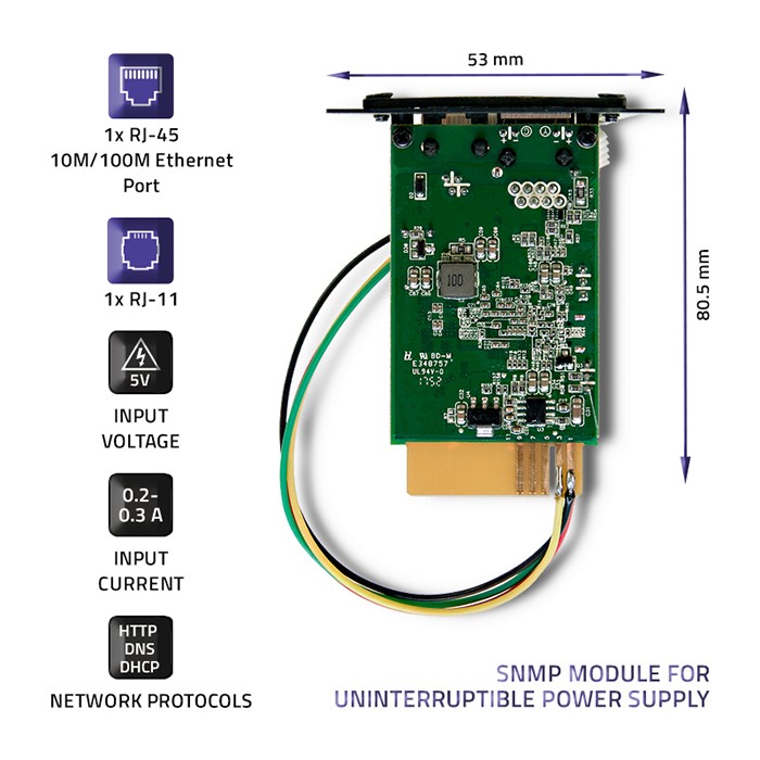 Qoltec USV-SNMP-Modul 50388